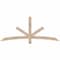 Ekena Millwork Alberta Smooth Timber Gable Bracket, Douglas Fir, 72"W x 30"H x 1 1/2"D x 3 1/2"F, 10/12 Pitch GBW072X30X0204ALB00SDF - alternate 1